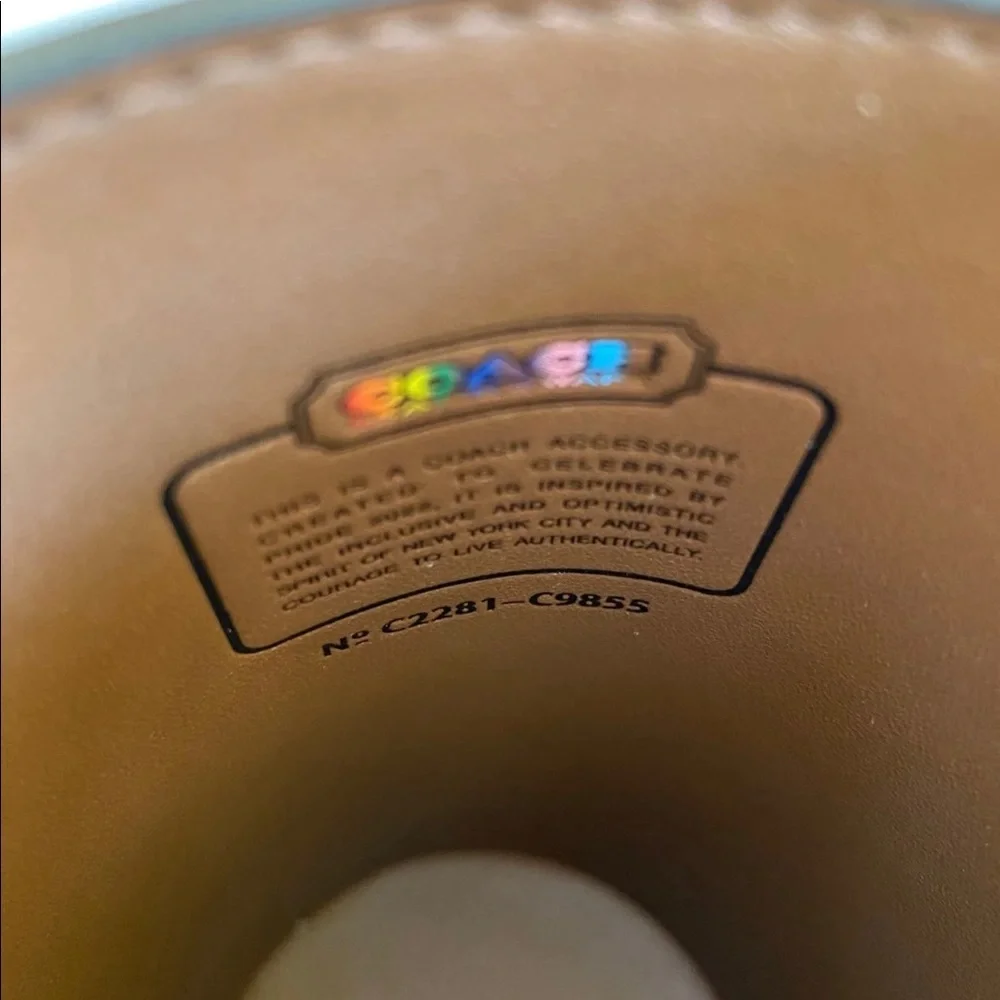 Coach water bottle holder rainbow crossbody - Picture 6 of 8